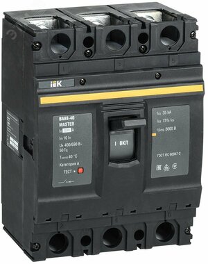 Автоматический выключатель ВА88-40 3Р 500А 35кА MASTER IEK