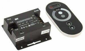 Контроллер MONO с ПДУ радио 3 канала 216w 12v 6A черный