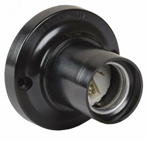 Патрон потолочный Е27 карболитовый черный (EPK12-04-01-K01)