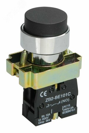 Кнопка управления LAY5-BL21 без подсветки черная