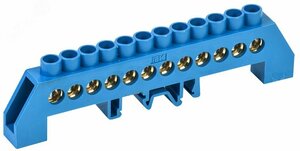 Шина N ноль комбинированный DIN-изолятор типа Стойка ШНИ-8х12-12-КС-С