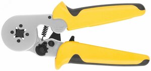 Пресс-клещи для обжима втулочных наконечников 0,25-10 мм, прорезиненные ручки 175 мм (60072)