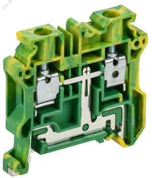 ARMAFIX Колодка клеммная CY6 PE винтовая 6мм2 проходная заземляющая Ex IEK