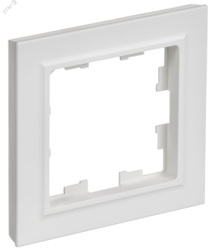 BRITE Рамка 1-местная РУ-1-БрАБ арктический белый IEK