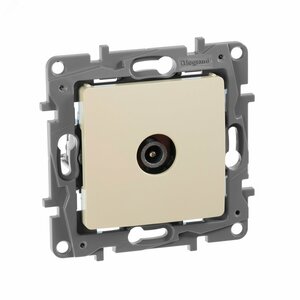 Розетка TV оконечная слоновая кость ETIKA