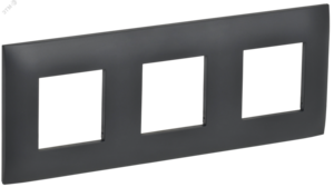 SKANDY Рамка 3-местная SK-F03T титан IEK