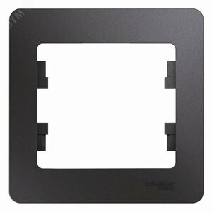 GLOSSA рамка 1-постовая графит