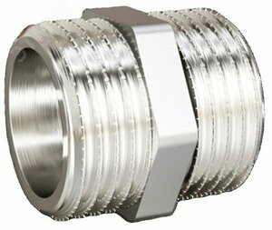 Ниппель 1/2′ НР/НР латунь никель