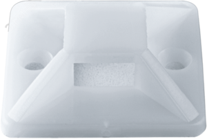 Площадка самоклеящаяся 25х25 белая под хомуты (100шт)