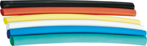 Набор термоусадочных трубок 4/2 (6 цветов по 3шт) 10см