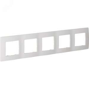 Рамка 5-местная белый ETIKA