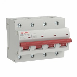 Выключатель автоматический модульный YON max типа MD125H, 10кА, 4 полюса, хар-ка D, 80А