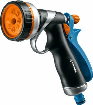 Поливочный пистолет PROLine RM-8, 8 режимов, курок сзади, металлический с TPR