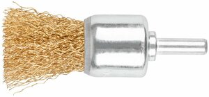 Щетка для дрели, Чашка, латунированная витая проволока 0,3 мм, 25 мм, блистер, Profi