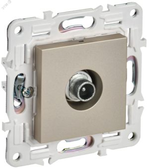 SKANDY Розетка TV проходная SK-A17Sh шампань IEK