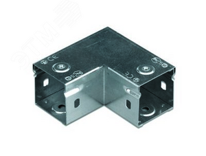 Угол горизонтальный 90 градусов 50х50 глухой цинк-ламельный