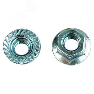 Гайка с насечкой препятствующей откручиванию М6 нержавеющая сталь AISI 316L