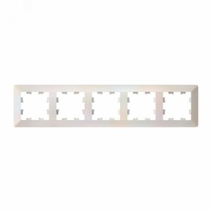 ATLASDESIGN AIR 5-постовая РАМКА, ЖЕМЧУГ/дымчатый белый