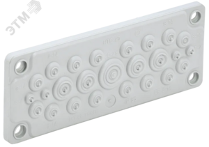 TITAN Ввод кабельный мембранный 25 отверстий d=5-26мм IP65 серый