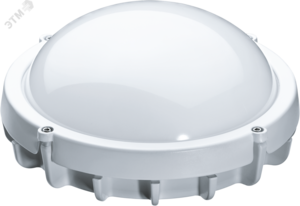 Светильник светодиодный ДБП-12w 4000K 960Лм круглый металлический IP65 белый