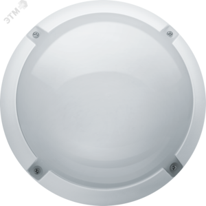 Светильник светодиодный ДБП-8w 4000К 700Лм IP65 круглый пластиковый белый