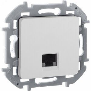 Розетка компьютерная RJ45 категория 5Е UTP белый INSPIRIA