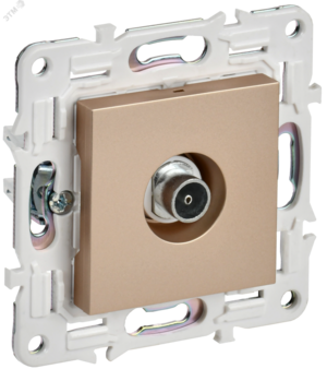 SKANDY Розетка TV оконечная SK-A12Sa песочный IEK