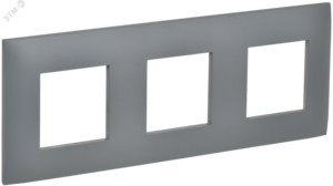 SKANDY Рамка 3-местная SK-F03Gr серый IEK
