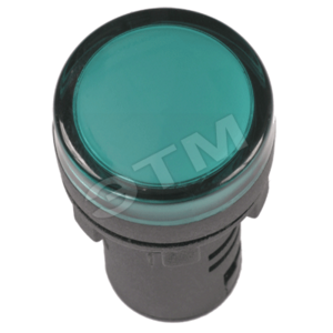 Лампа AD16DS LED матрица d16мм зеленый 24В AC/DC