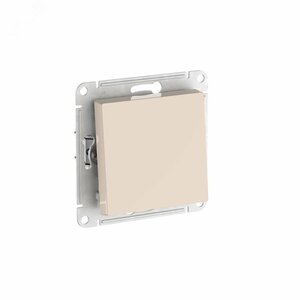 ATLASDESIGN 1-клавишный ВЫКЛЮЧАТЕЛЬ, сх.1, 10АХ, быстрозажимные клеммы, БЕЖЕВЫЙ