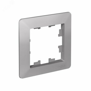 ATLASDESIGN AIR 1-постовая РАМКА, АЛЮМИНИЙ/дымчатый черный