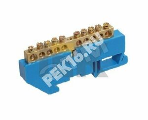 Шина нулевая на DIN-изолятор ШНИ-6х9-24-Д-С