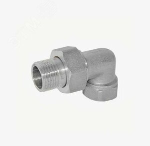 Сгон разъемный ВН 1/2′ угловой (американка), никелированный (BFN-014-501)