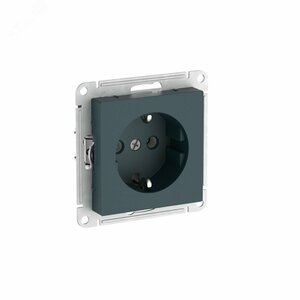 ATLASDESIGN РОЗЕТКА с заземлением, 16А, быстрозажимные клеммы, ИЗУМРУД