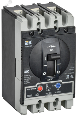 ARMAT Автоматический выключатель в литом корпусе 3P S 35кА 40А ТМ рег.