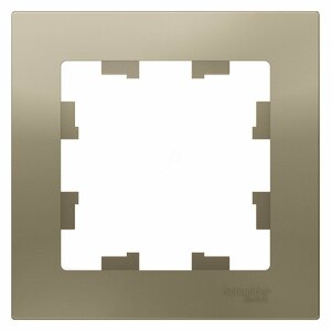 Рамка однопостовая ATLASDESIGN шампань