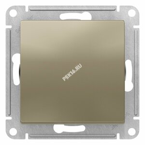 Выключатель одноклавишный ATLASDESIGN схема 1 10АХ механизм шампань