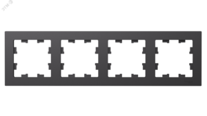 ATLASDESIGN 4-постовая РАМКА, универсальная, БАЗАЛЬТ