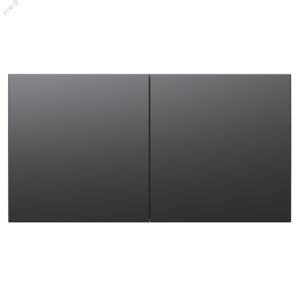 ATLASDESIGN РОЗЕТКА двойн. с заземл.со штор.со сдвиж. крышк, 16А, в сборе, БАЗАЛЬТ