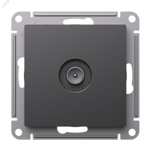 ATLASDESIGN TV РОЗЕТКА проходная 4DB, механизм, БАЗАЛЬТ