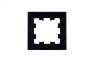 ATLASDESIGN NATURE 1-постовая РАМКА, НАТУРАЛЬНОЕ СТЕКЛО, ЧЕРНЫЙ