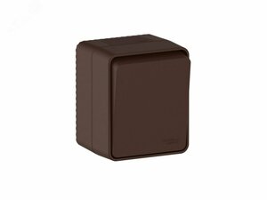 AtlasDesign PROFI IP54 О/У 1-клавишный ВЫКЛЮЧАТЕЛЬ 10 АХ, КОРИЧНЕВЫЙ