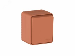 AtlasDesign PROFI IP54 О/У 1-клавишный ВЫКЛЮЧАТЕЛЬ 10 АХ, ТЕРРАКОТОВЫЙ