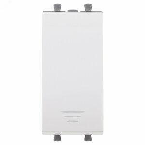 Кнопка модульная, Avanti, Белое облако, 1 модуль