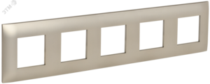 SKANDY Рамка 5-местная SK-F05Sh шампань IEK