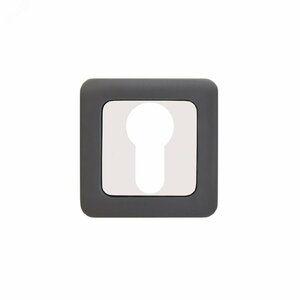 Накладка декоративная (комплект) под цилиндровый механизм замка, АЛЛЮР АРТ ET-S1 MBN/CP (4242) графит