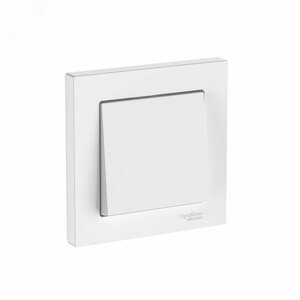 ATLASDESIGN 1-клавишный ВЫКЛЮЧАТЕЛЬ, сх.1, 10АХ, в сборе, быстрозажимные клеммы, БЕЛЫЙ