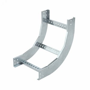 Угол вертикальный внутренний 90 градусов, 100х200, R900, в комплекте с крепежными элементами и соединительными пластинами, необходимыми для монтажа, цинк-ламельный