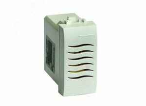 Зуммер 220V черный 1 модуль