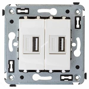 Avanti USB зарядное устройство в стену, Белое облако